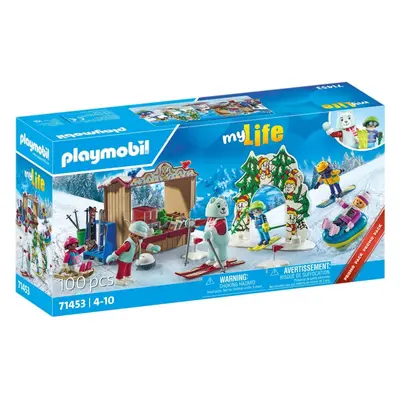 Set figurek a příslušenství Playmobil 71453 Lyžařský svět