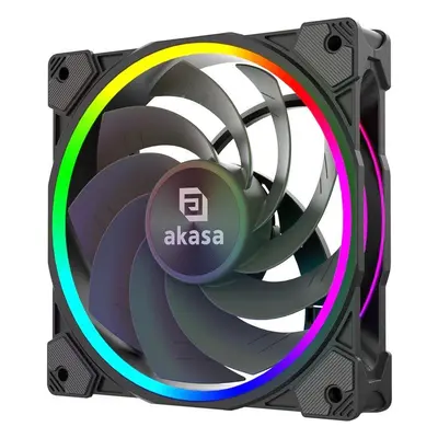 Ventilátor do PC AKASA SOHO AR12 Black Reverse Blade