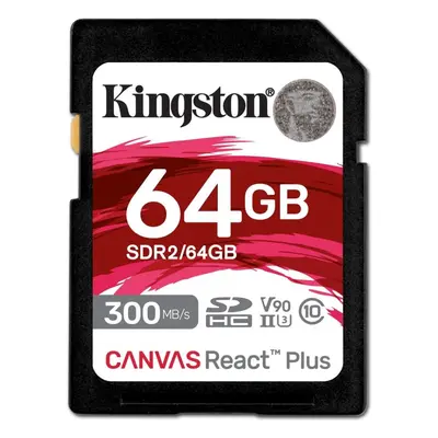 Paměťová karta Kingston SDXC 64GB Canvas React Plus