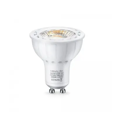 Stmívatelná LED žárovka Minalox GU10 8W 24V 60° 2700K