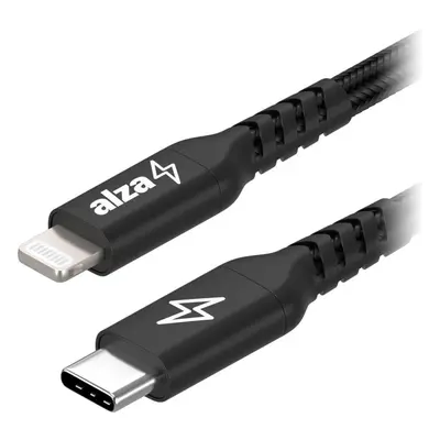 Datový kabel AlzaPower AluCore USB-C to Lightning MFi 3m černý