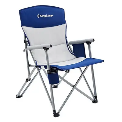 Kempingové křeslo KingCamp Comfort Hard Arm Chair Blue/Grey