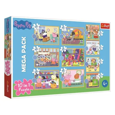 Puzzle Trefl Puzzle Prasátko Peppa 10v1