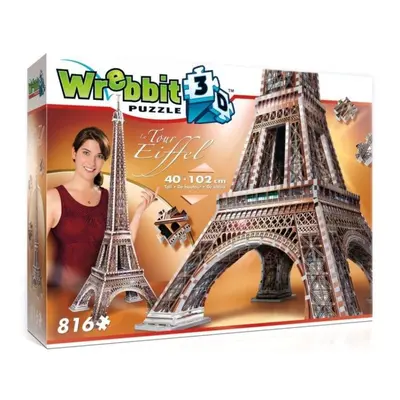 3D puzzle Wrebbit 3D puzzle Eiffelova věž 816 dílků