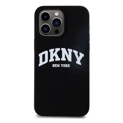 Kryt na mobil DKNY Liquid Silicone Arch Logo MagSafe Zadní Kryt pro iPhone 14 Pro Black