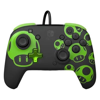 Gamepad PDP REMATCH Wired Controller - 1Up Glow In The Dark - Nintendo Switch