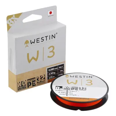 Westin Šňůra W3 8-Braid Dutch Orange 135m 0,128mm 5kg