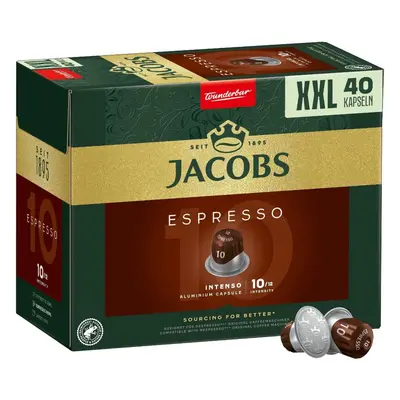 Kávové kapsle Jacobs Espresso Intens intenzita 10, 40ks kapslí pro Nespresso®*