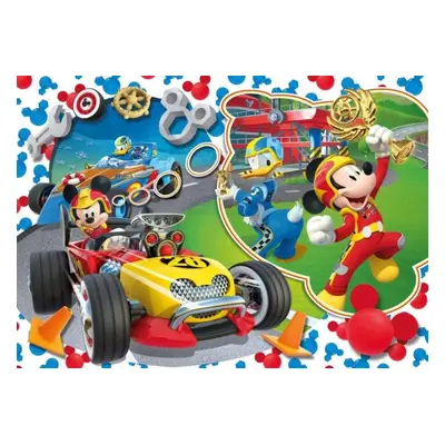 Puzzle Clementoni Puzzle Mickey Mouse: Na závodním okruhu MAXI 104 dílků