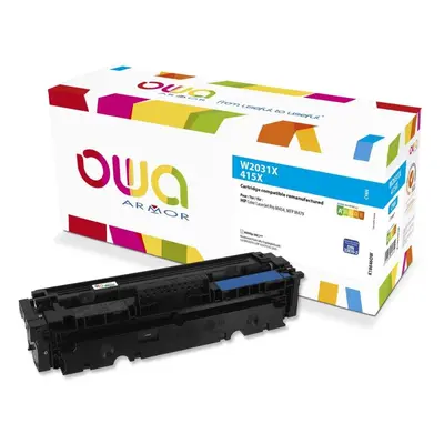 OWA Armor toner kompatibilní s HP W2031X, 6000st, modrá/cyan