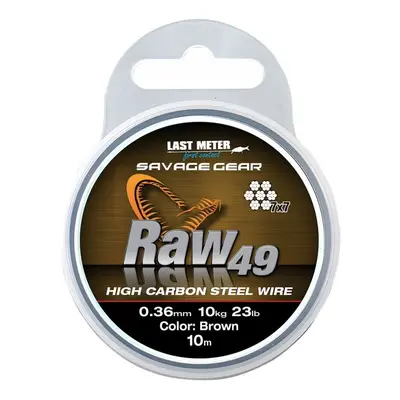 Savage Gear Lanko Raw49 0,36mm 11kg 24lb 10m Uncoated Brown