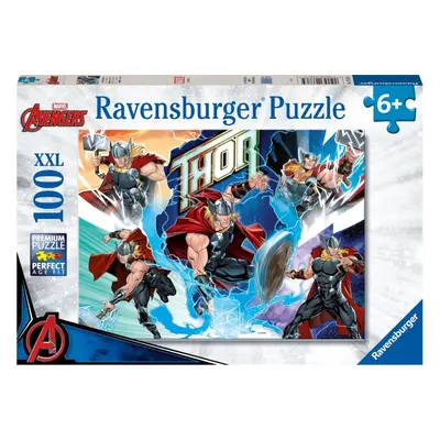 Puzzle Ravensburger Puzzle 133765 Marvel Hero: Thor 100 Dílků