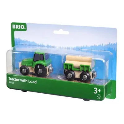 BRIO 33799 Traktor s přívěsem a nákladem