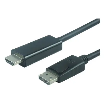 Video kabel PremiumCord DisplayPort - HDMI propojovací 1m černý