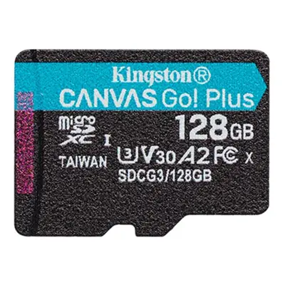 Kingston Canvas Go Plus A2/micro SDXC/128GB/170MBps/UHS-I U3 / Class 10