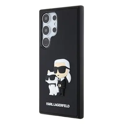 Kryt na mobil Karl Lagerfeld 3D Rubber Karl and Choupette Zadní Kryt pro Samsung Galaxy S24 Ultr