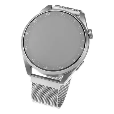 Řemínek FIXED Mesh Strap s šířkou 22mm stříbrný