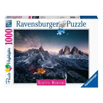 Puzzle Ravensburger Puzzle 173181 Dechberoucí Hory: Dolomitské Věže, Itálie 1000 Dílků