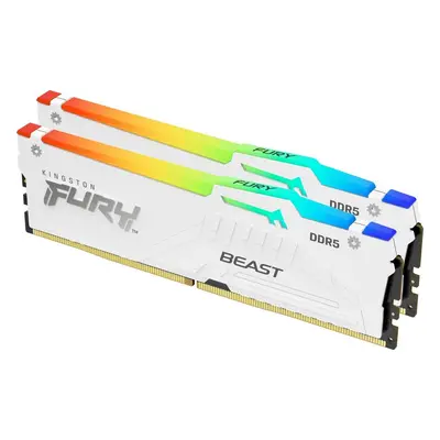 Operační paměť Kingston FURY 64GB KIT DDR5 6000MHz CL36 Beast White RGB EXPO