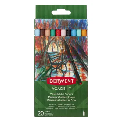 Fixy DERWENT Academy Markers Water-Soluble 20 barev