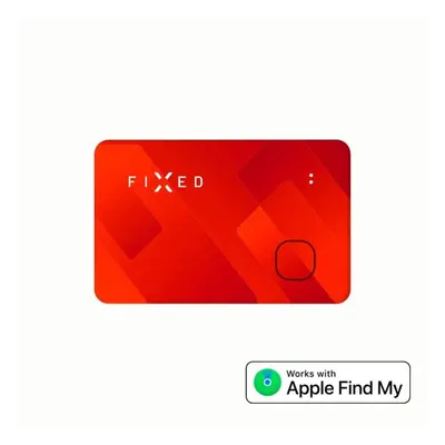 Bluetooth lokalizační čip FIXED Tag Card s podporou Find My bezdrátové nabíjení oranžový