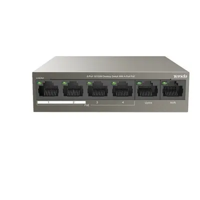 Switch Tenda TEF1106P-4-63W - PoE AT switch