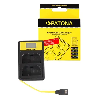 Nabíječka baterií fotoaparátů a videokamer PATONA pro Dual Nikon EN-EL15 s LCD,USB