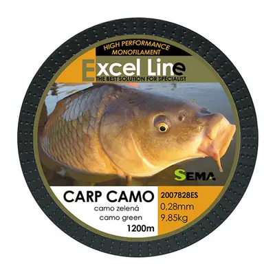 Sema Vlasec Carp Camo Green 1200m 0,30mm 11,9kg