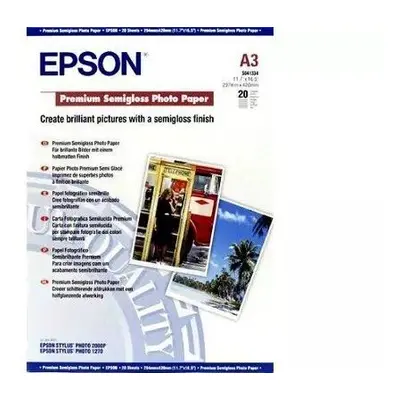 Fotopapír Epson Premium Semigloss Photo Paper - DIN A3+ - 250g/m2 - 20 list