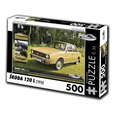 Puzzle Retro-auta Puzzle č. 35 Škoda 120 L (1976) 500 dílků