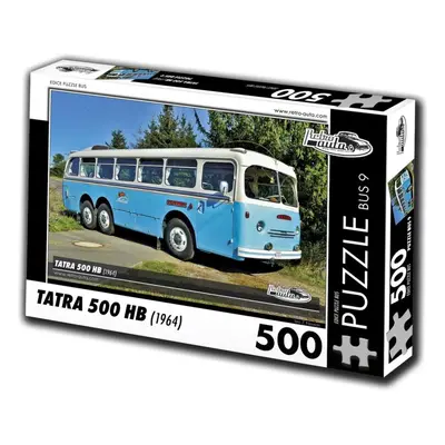 Puzzle Retro-auta Puzzle Bus č. 9 Tatra 500 HB (1964) 500 dílků