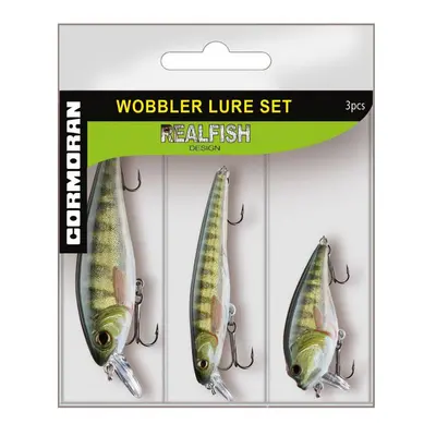 Cormoran Wobler Real Fish Lure Set Baby Brown Trout 3ks