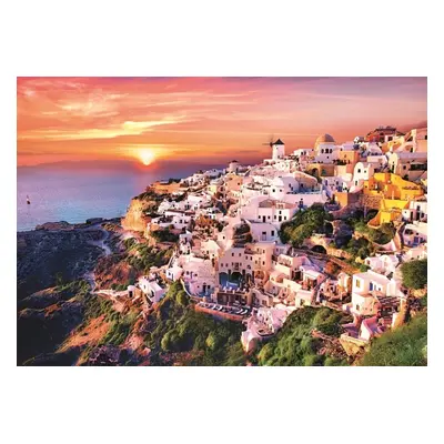 Puzzle Trefl Puzzle Západ slunce nad Santorini, Řecko 1000 dílků