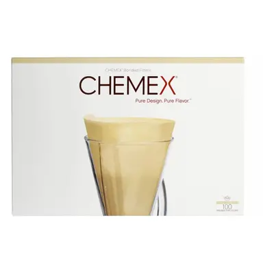 Filtr na kávu Chemex papírové filtry pro 1-3 šálky, přírodní, 100ks