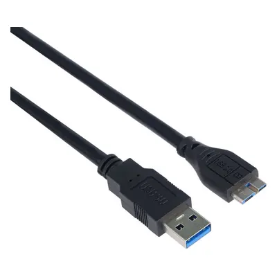 Datový kabel PremiumCord USB 3.0 propojovací A-microB černý 1m