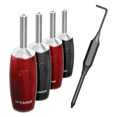 Audioquest SureGrip series 507 BFA banana silver (set 4 ks) - banánky stříbrné