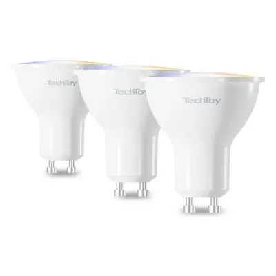 LED žárovka TechToy Smart Bulb RGB 4.5W GU10 3pcs set