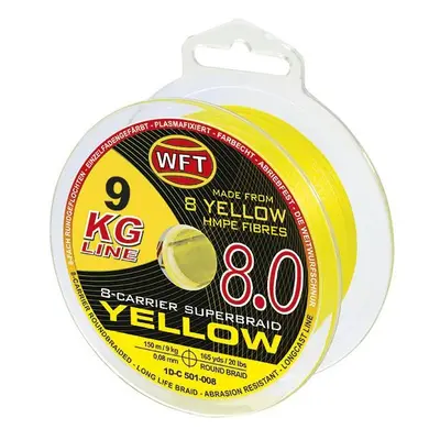 WFT Šňůra KG 8.0 Yellow 150m 0,12mm 15kg