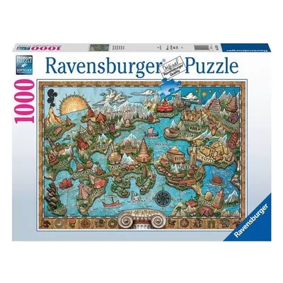 Puzzle Ravensburger puzzle 167289 Tajemná Atlantida 1000 dílků