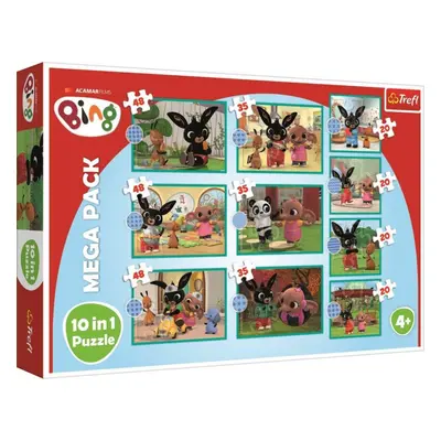 Puzzle Trefl Puzzle Bing a přátelé mega pack 10v1