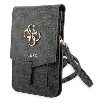 Pouzdro na mobil Guess PU 4G Metal Logo Phone Bag Grey