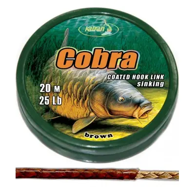 Katran Šňůrka Coated Braided Hook Link Cobra 20m 15lb 6,8kg