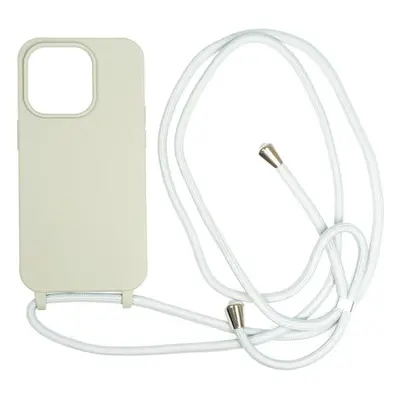 Kryt na mobil Mobile Origin Lanyard Case Light Grey iPhone 14 Pro