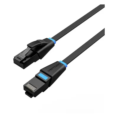 Síťový kabel Vention Flat Cat.6 UTP Patch Cable 0.5M Black