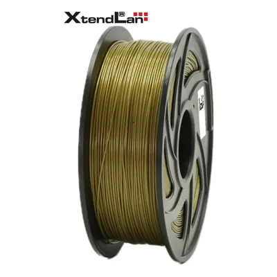 XtendLAN PLA filament 1,75mm bronzové barvy 1kg