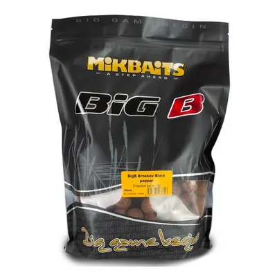 Mikbaits Boilies BiG BigB Broskev Black pepper 1kg 24mm