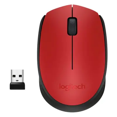 Myš Logitech Wireless Mouse M171 červená