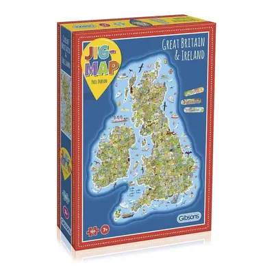 Puzzle Gibsons Vzdělávací puzzle Mapa Velké Británie a Irska 150 dílků