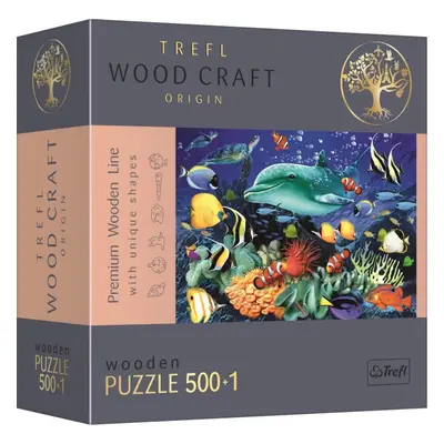 Puzzle Trefl Wood Craft Origin puzzle Život v moři 501 dílků