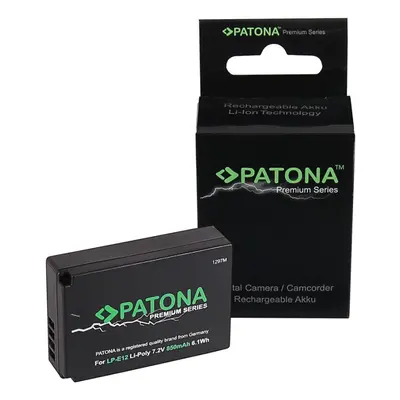 Baterie pro fotoaparát PATONA pro Canon LP-E12 850mAh Li-Ion PREMIUM